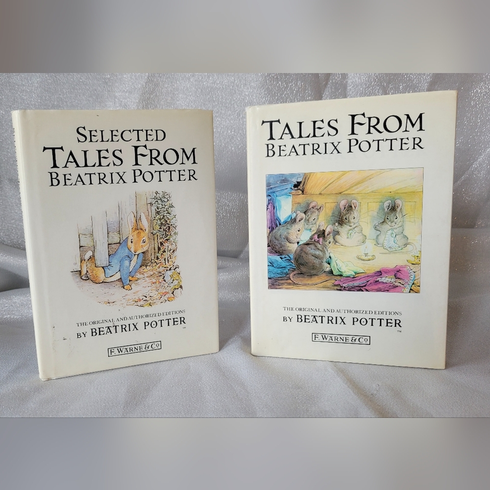 VTG 1980s Set of 2 Beatrix Potter HC/DJ books - Tales & Selected Tales editions